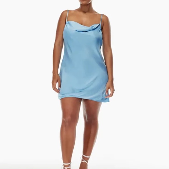 Wilfred Blue Satin Dress (size M) - Picture 6 of 8